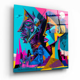 Picasso's Mind Glass Wall Art  || Designer Collection | Insigne Art Design.